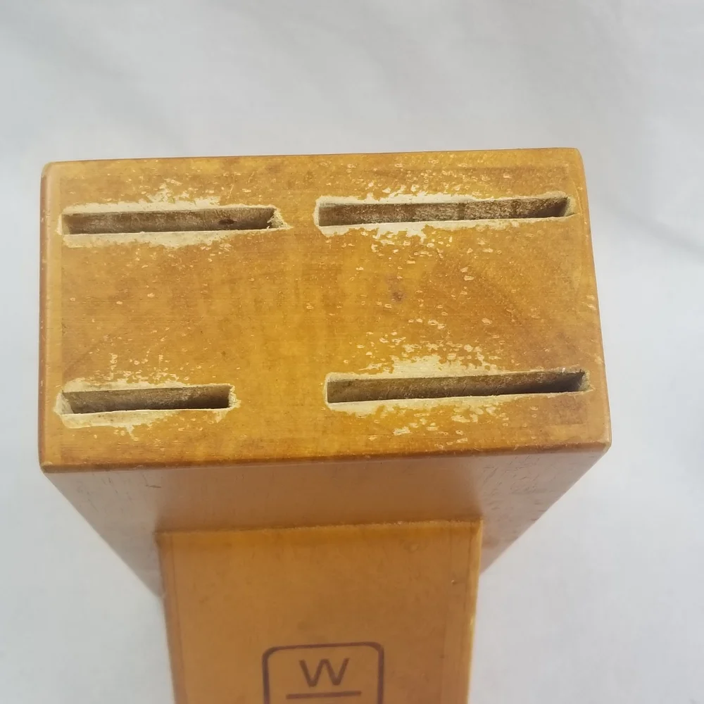 Wolfgang Puck 4 Slot‎ Wooden Knife block#wolfgangp